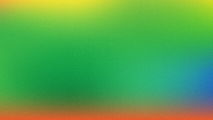 Vibrant gradient of yellow green blue and red with subtle texture