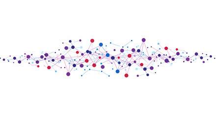 Digital network connection background with connected dots