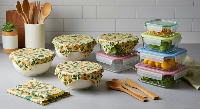 Beeswax Wraps and Food Containers: Sustainable Kitchen Storage Solutions