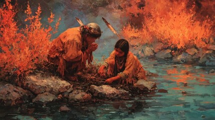 Youth and indigenous elder collaborate in traditional seed knowledge