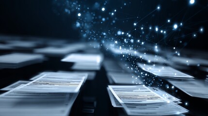 AI interface scanning documents for digital transformation