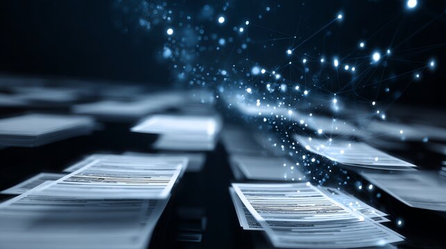 AI interface scanning documents for digital transformation