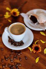 cup of coffee with spices