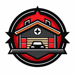 Vector logo of car parts, auto repair