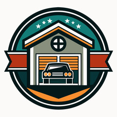 Vector logo of car parts, auto repair