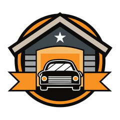 Vector logo of car parts, auto repair