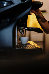 coffee machine in cafe