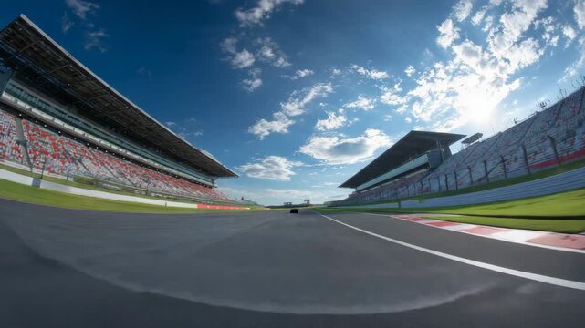 Single Formula Car Racing on Open Track
