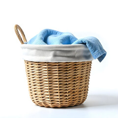 modern laundry basket isolated on white background