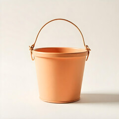 metal bucket isolated on white background