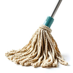 cleaning mop isolated on white background