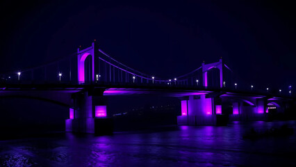 Obraz premium bridge at night