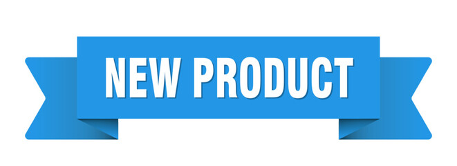 new product ribbon isolated on transparent background. new product ribbon
