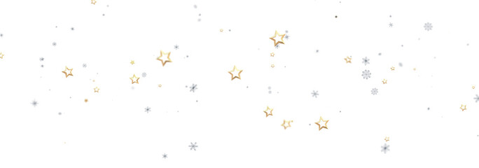 Festive background with gold and silver stars. Perfect for holidays, celebrations, and more.