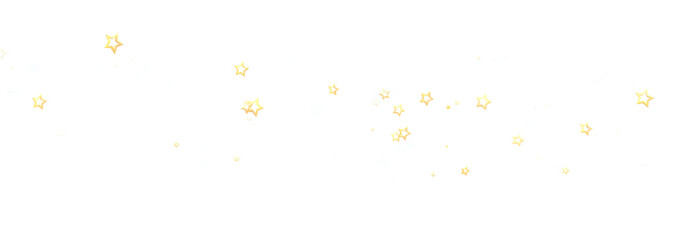 Sparkling gold stars falling on white. Perfect for backgrounds, celebrations, and more!