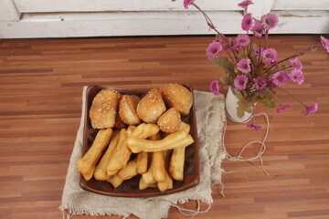 homemade bakery on a wooden table