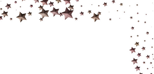 Beautiful rose gold stars on white. Perfect for celebrations, invitations, and more!