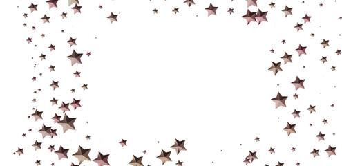 Elegant rose gold stars on white. Perfect for holidays, celebrations, or adding sparkle to your designs.