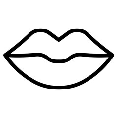 Lips woman icon vector illustration