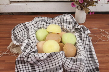 bread on wooden table