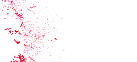 Abstract background with pink percentage signs. Perfect for sale banners, promotions, and discounts.