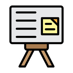 Final Presentation Vector Filled Icon Design