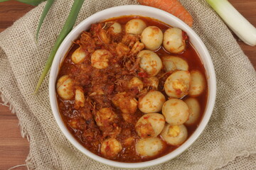 spicy eggs on plate