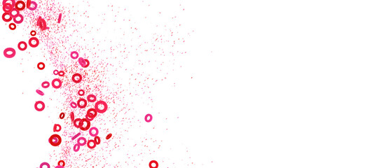 Abstract background with pink and red circles. Perfect for presentations, websites, and more!