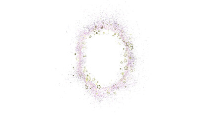 Sparkling star confetti frame. Perfect for holidays, celebrations, and more!