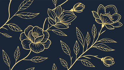 seamless floral pattern with flowers