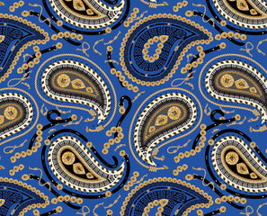 seamless pattern with paisley
