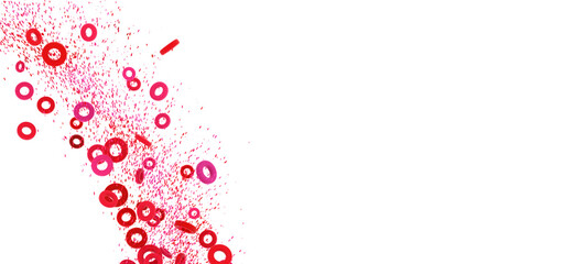 Vibrant red and pink circles burst across a white background. Perfect for presentations, websites, and more.