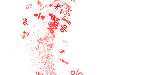 Abstract background with red percentage symbols. Perfect for sales, discounts, and promotions.