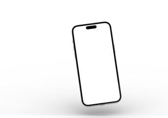 High-quality stock photo of a modern smartphone with a blank screen, perfect for app presentations or website mockups.