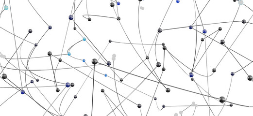 Complex network, connection, technology, data, communication, digital, abstract, futuristic, nodes,...