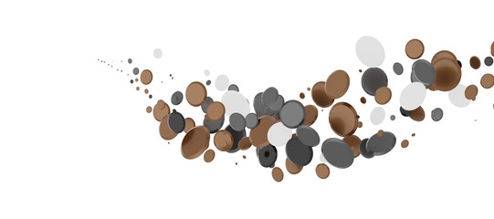 gold  Burst: Astonishing 3D Illustration of Bursting gold Confetti