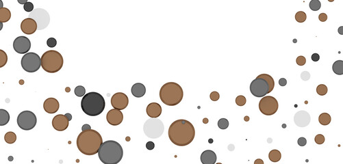 Multicolor confetti abstract background with a lot of falling pieces, isolated on a white background. Festive decorative tinsel element for design