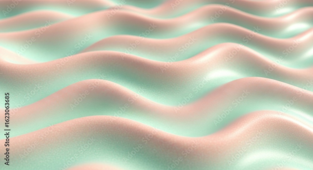 Poster calming pastel waves create a peaceful and serene abstract backdrop with gentle motion and ethereal 