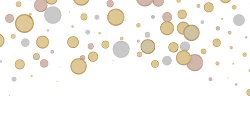 Mesmeric Moments: Mesmeric 3D Illustration Depicting Mesmerizing gold Confetti