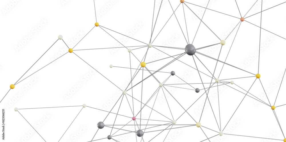 Poster stock photo of abstract network connection. ideal for technology, communication, and networking conc