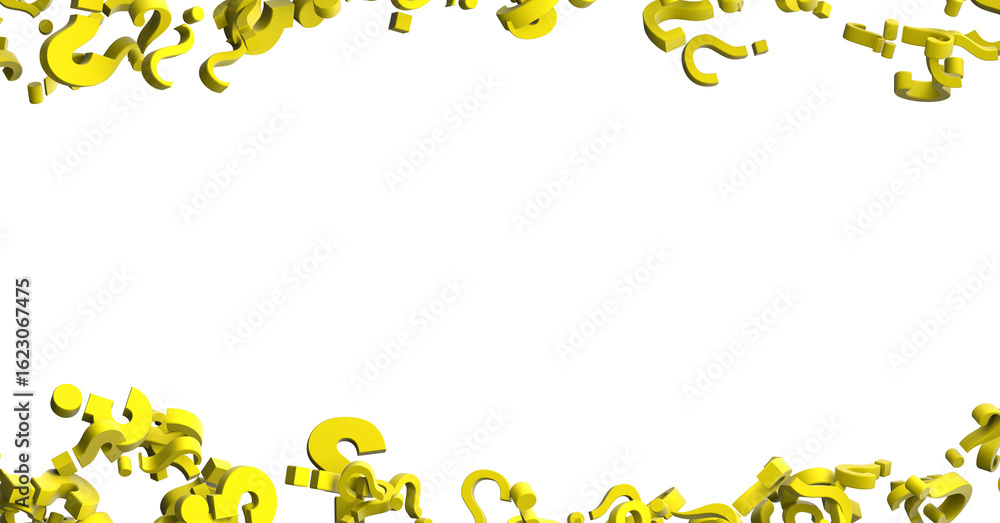 Poster 3d render of wide perspective view of any questions?