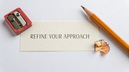 Refine Your Approach with Pencil, Sharpener, and Paper Concept