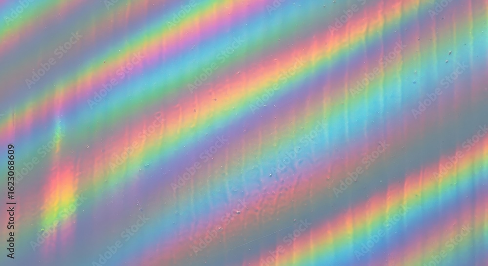Poster chromatic spectrum reflections: a captivating display of the rainbow hues, created by refracted sunl