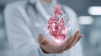 Cardiologist discusses innovative cardiovascular treatments in a clinical setting for improved patient outcomes