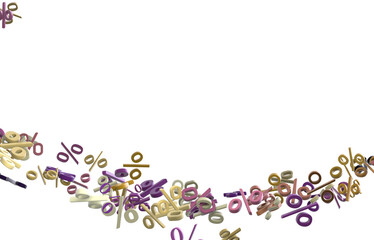 percent sign rain  percentage icon interest rate