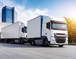 truck logistics mock up