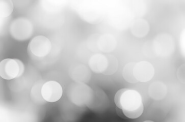 Grey abstract bokeh background blur