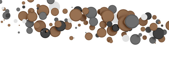 Glittering Spectacle: Captivating 3D Illustration of Glittery gold Confetti