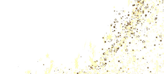 Sparkling gold stars on white. Perfect for holidays, celebrations, and more!