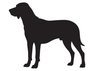COONHOUND DOG SILHOUETTE